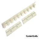Mounting Hardware for PVC Strip Curtains, Rod Brackets Set of 1, 20" Wide.